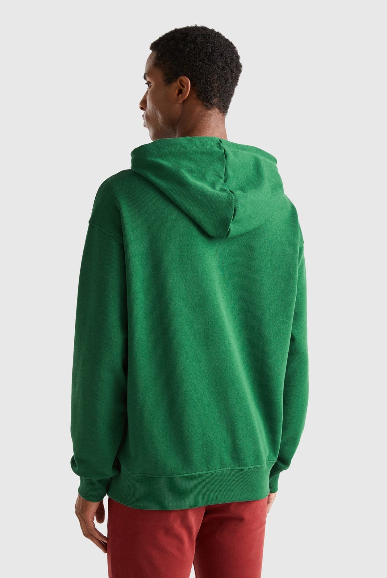 يونايتد كولورز اوف بينيتون بلوفر بسحاب من القطن كم طويل رجالي