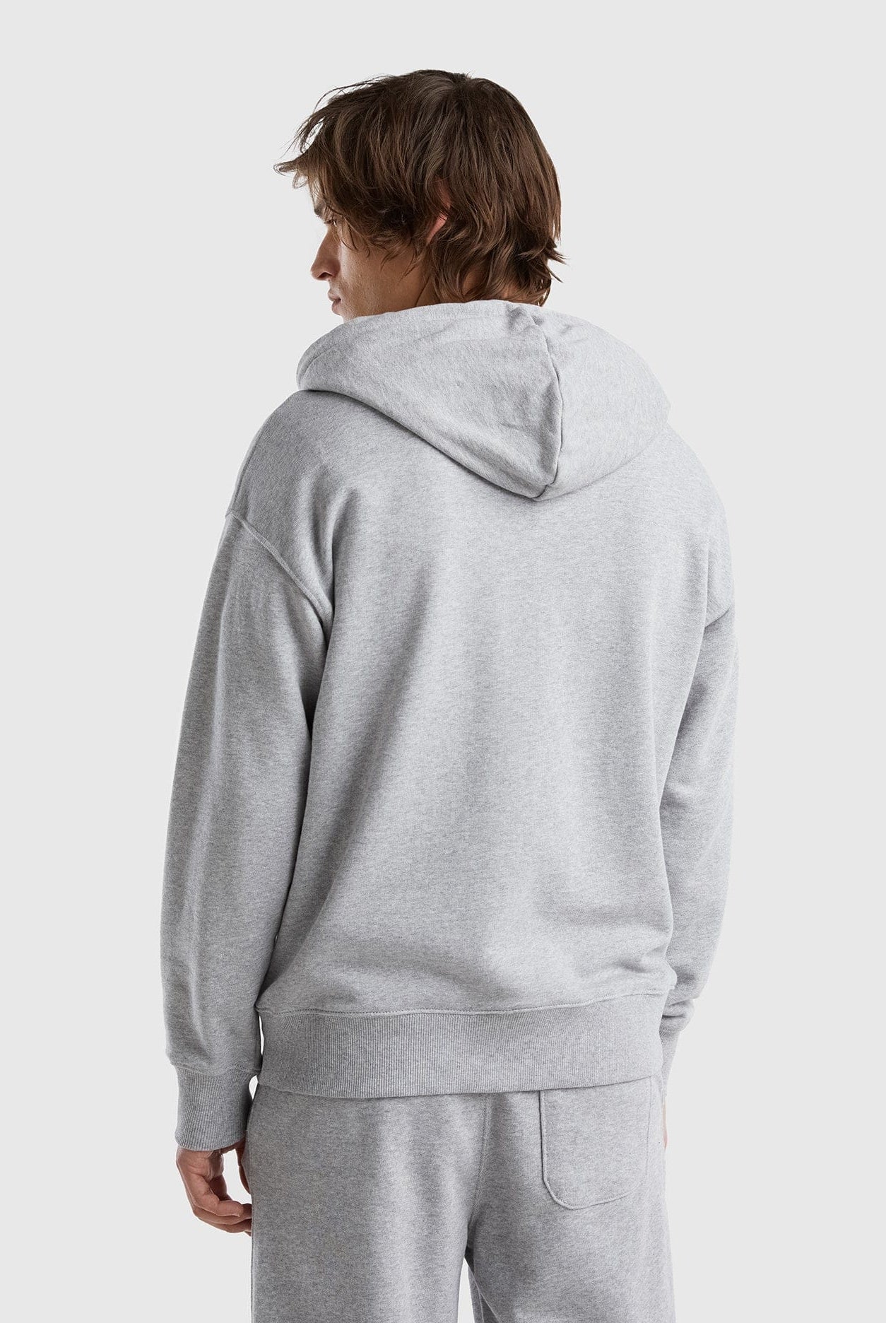 يونايتد كولورز اوف بينيتون بلوفر بسحاب من القطن كم طويل رجالي