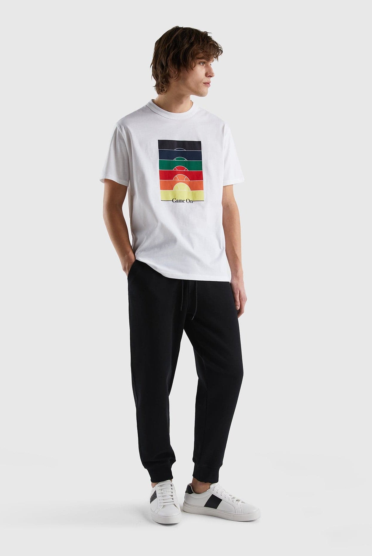 يونايتد كولورز اوف بينيتون بنطلون رياضي قطن بنسبة 100%