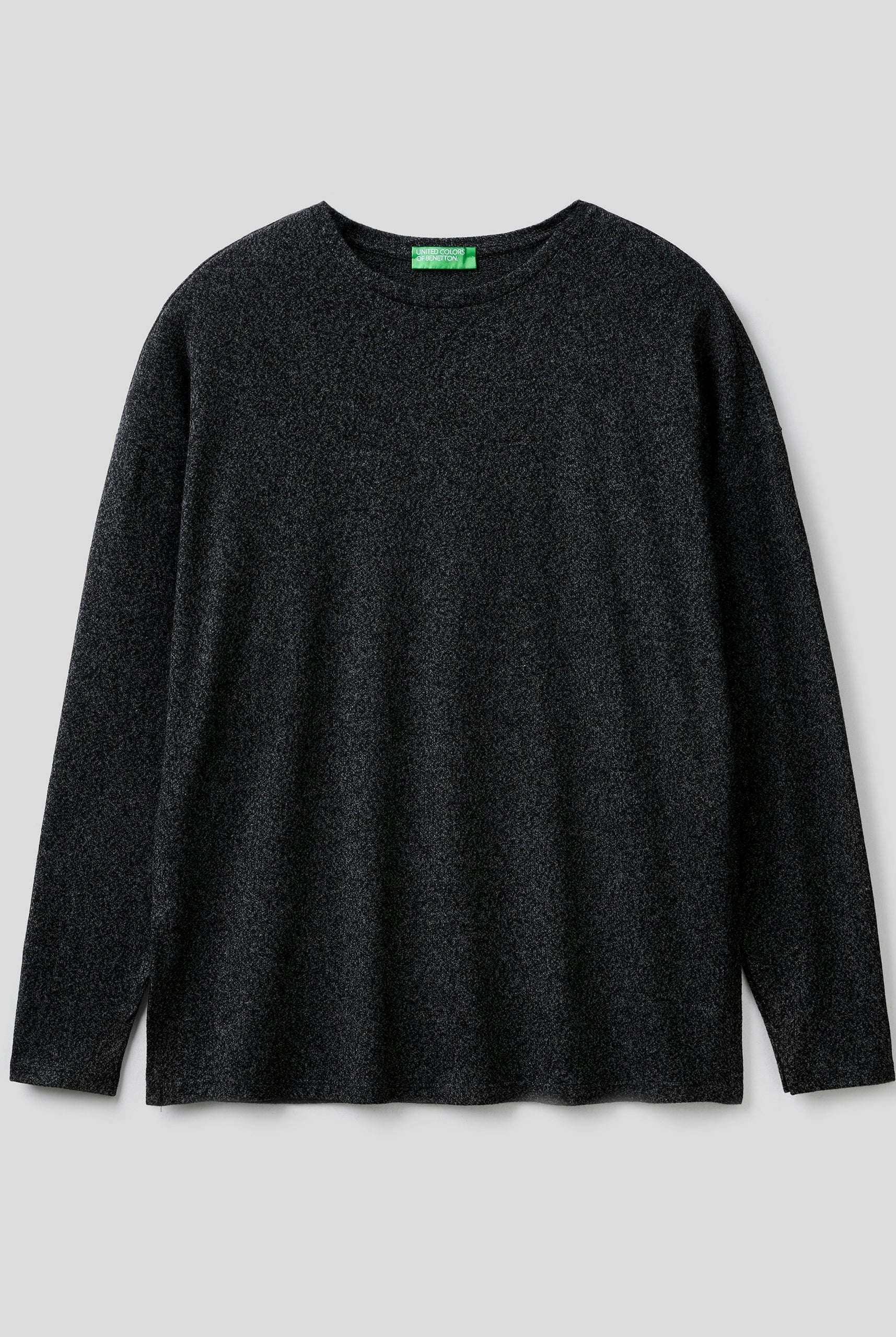 يونايتد كولورز اوف بينيتون تيشيرت نسائي طويل الأكمام من الفيسكوز المطاطي