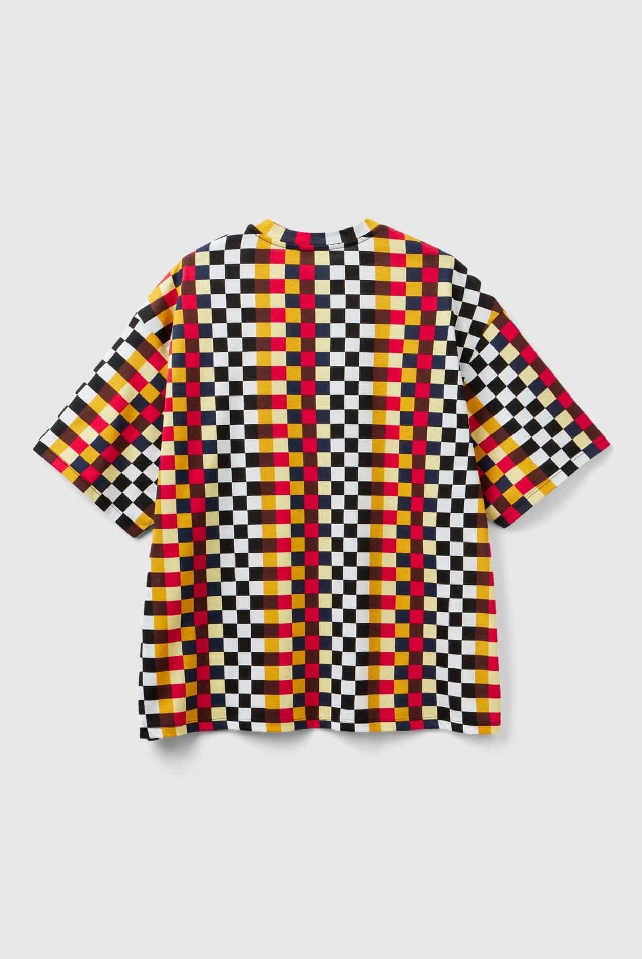 يونايتد كولورز اوف بينيتون تيشيرت بنقشة متعددة الألوان نص كم نسائي