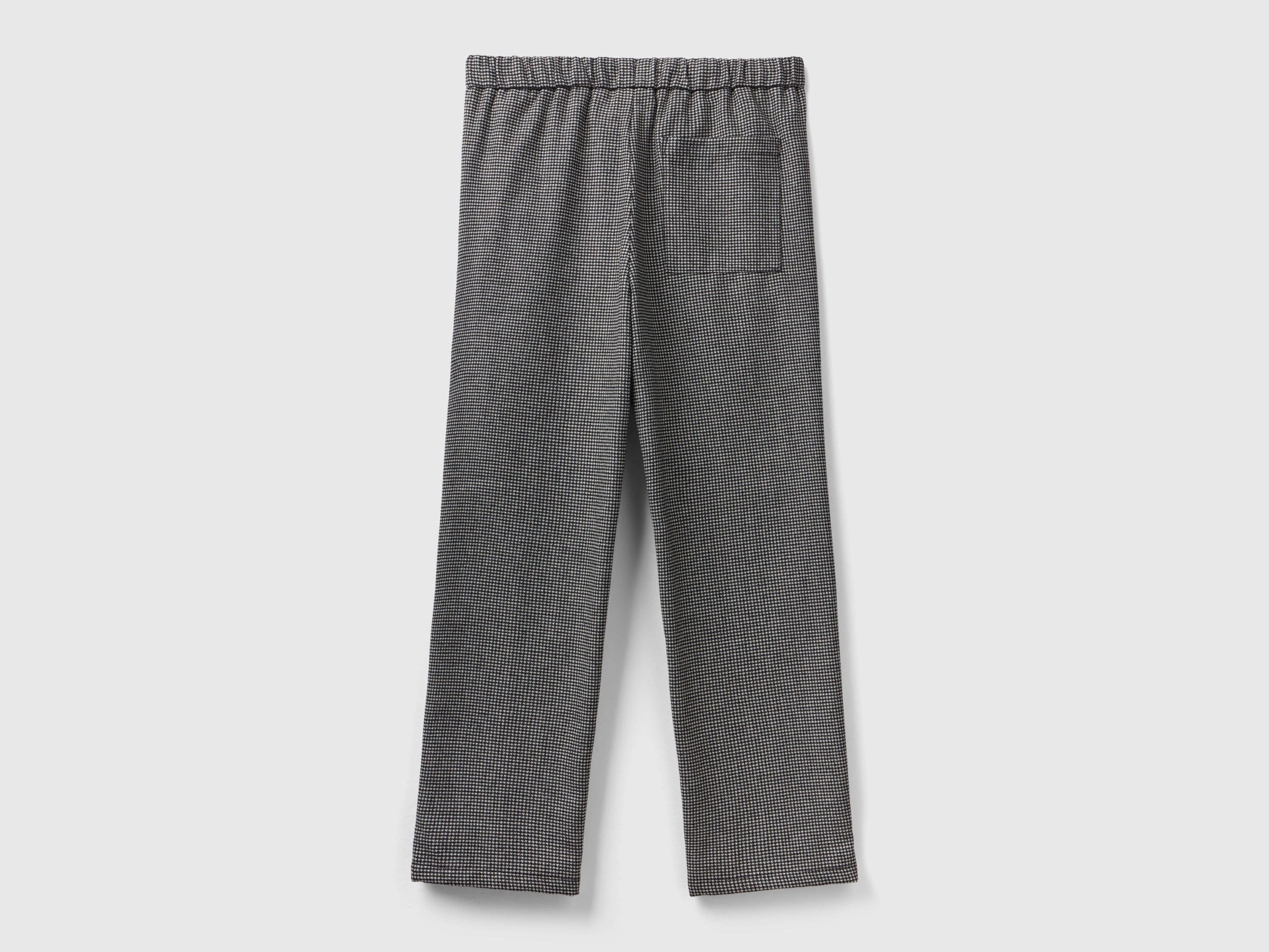 يونايتد كولورز اوف بينيتون بنطلون صوف ممزوج برباط خصر نسائي