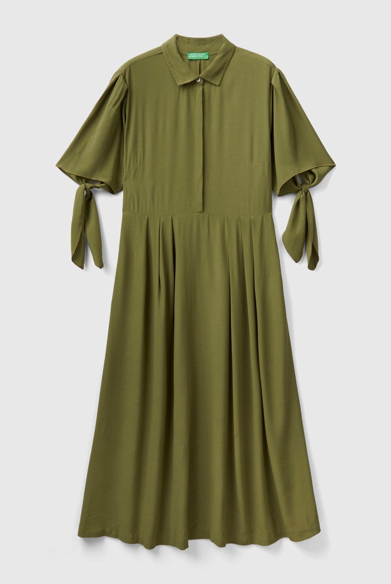 يونايتد كولورز اوف بينيتون فستان نسائي ميدي بياقة