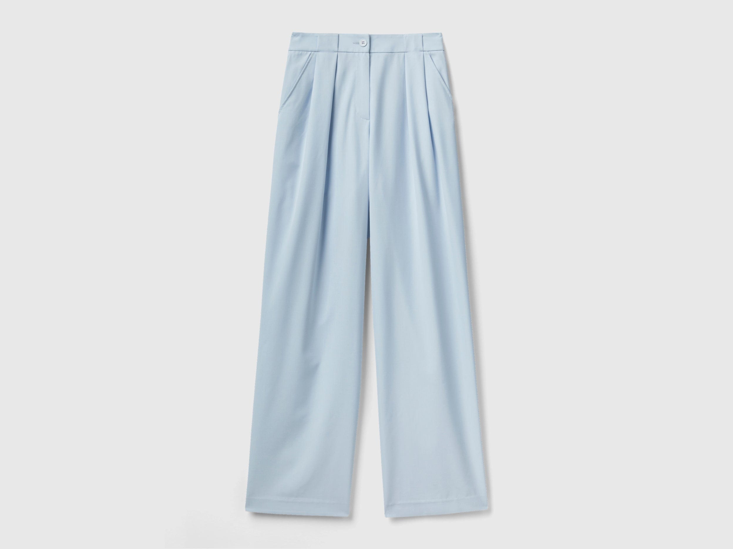 يونايتد كولورز اوف بينيتون بنطال بخصر عالي للنساء بكسرات