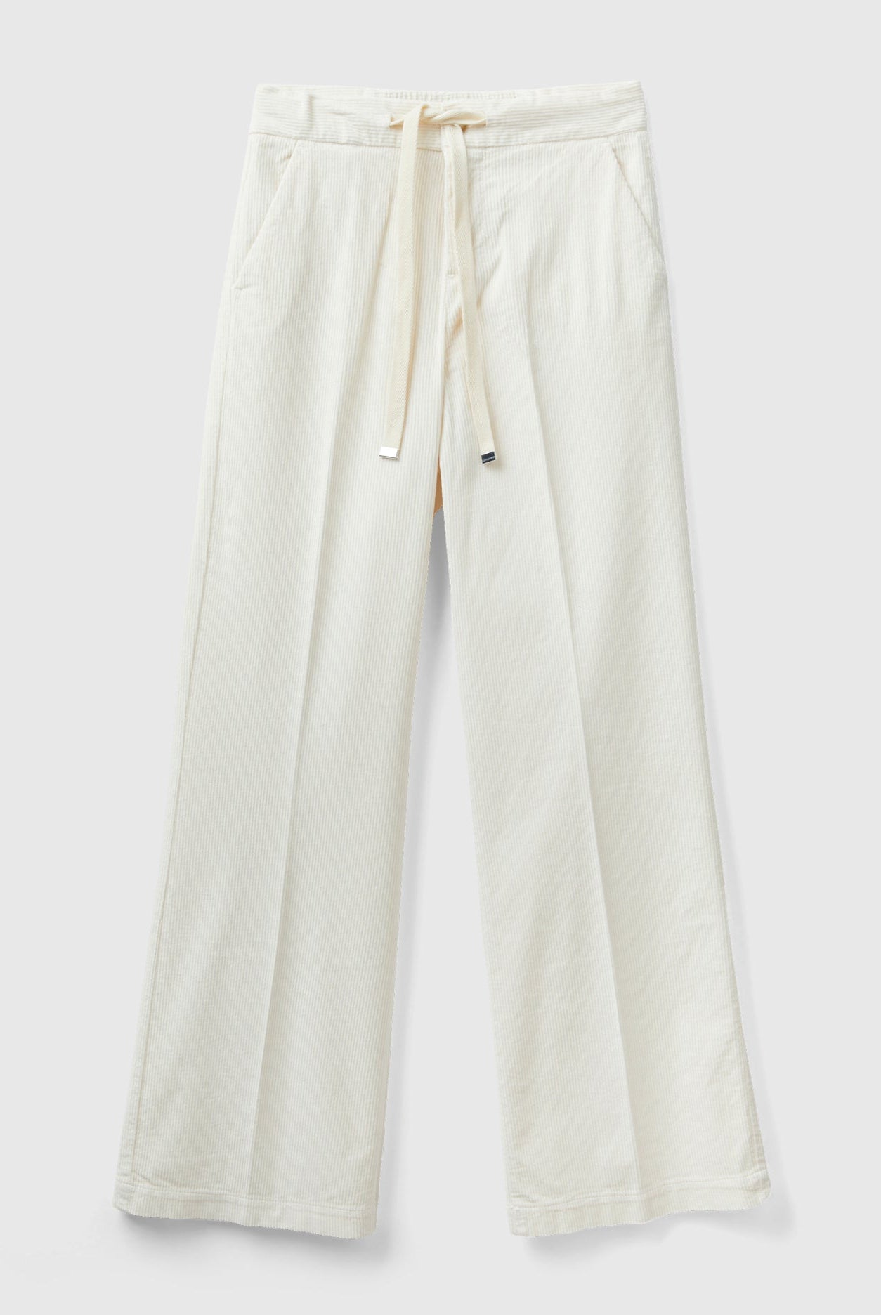 يونايتد كولورز اوف بينيتون بنطلون واسع مخملي مضلع نسائي