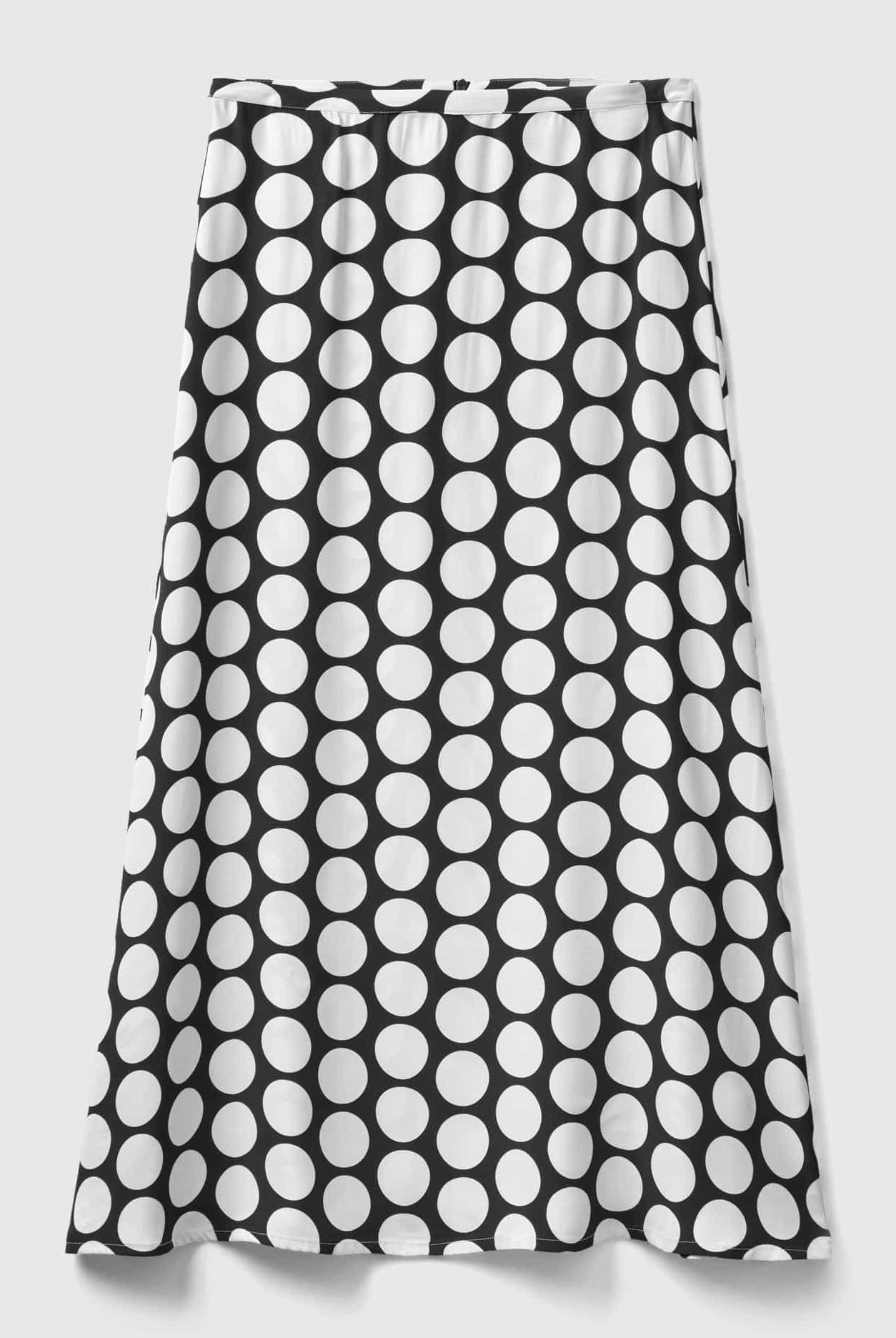 يونايتد كولورز اوف بينيتون تنورة ميدي نسائي ساتان بنقاط البولكا