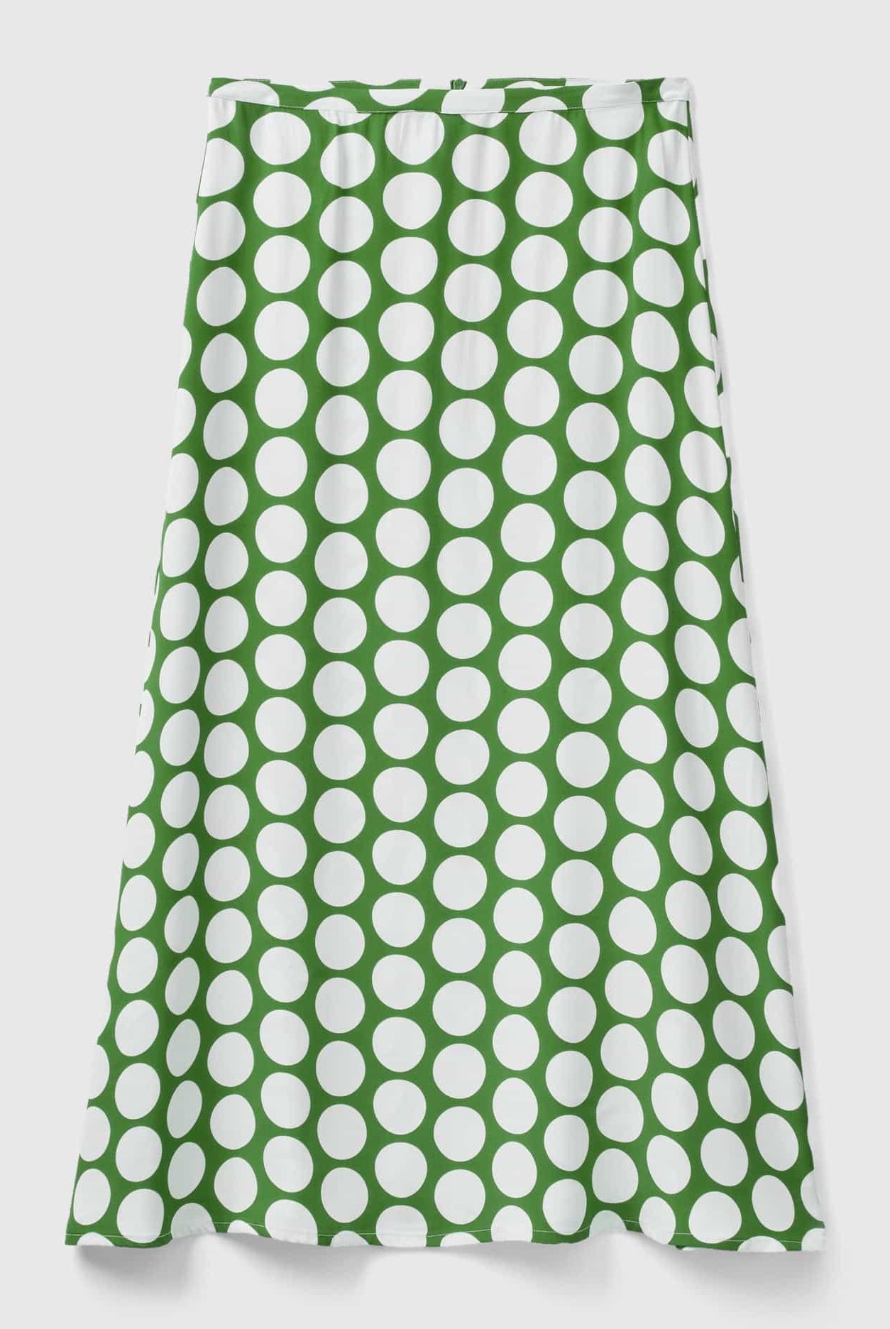 يونايتد كولورز اوف بينيتون تنورة ميدي نسائي ساتان بنقاط البولكا