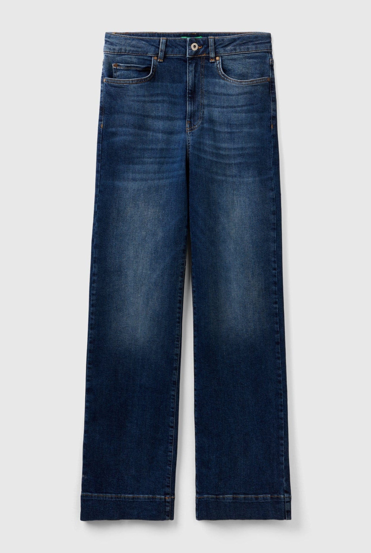 يونايتد كولورز اوف بينيتون بنطلون جينز متسع طويل نسائي