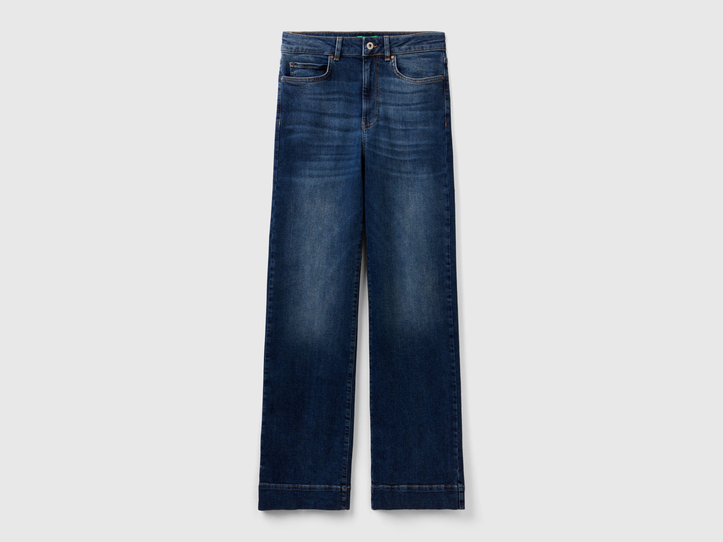 يونايتد كولورز اوف بينيتون بنطلون جينز متسع طويل نسائي