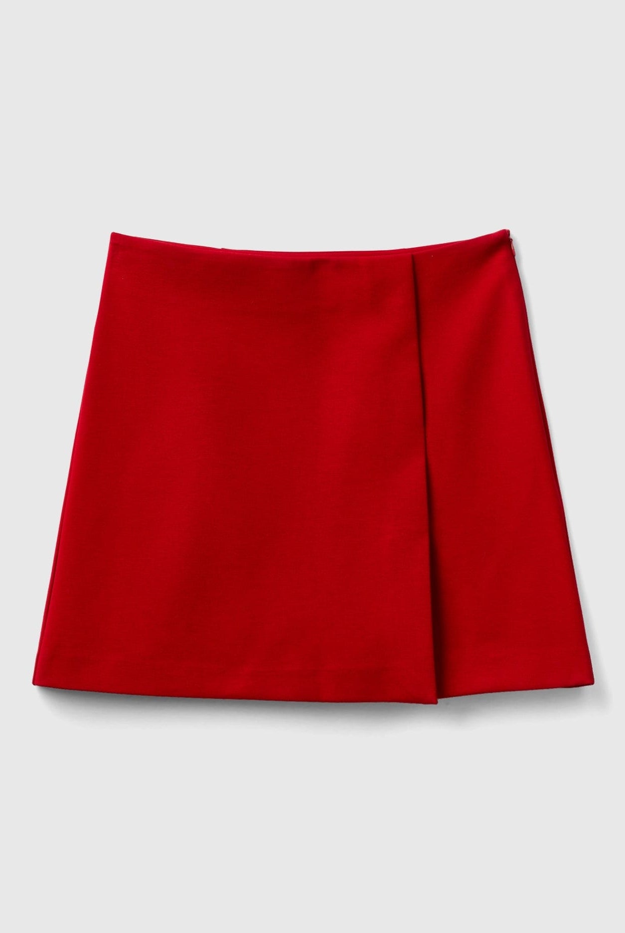 يونايتد كولورز اوف بينيتون تنورة نسائية قصيرة من خليط الفسكوز مع لوريكس