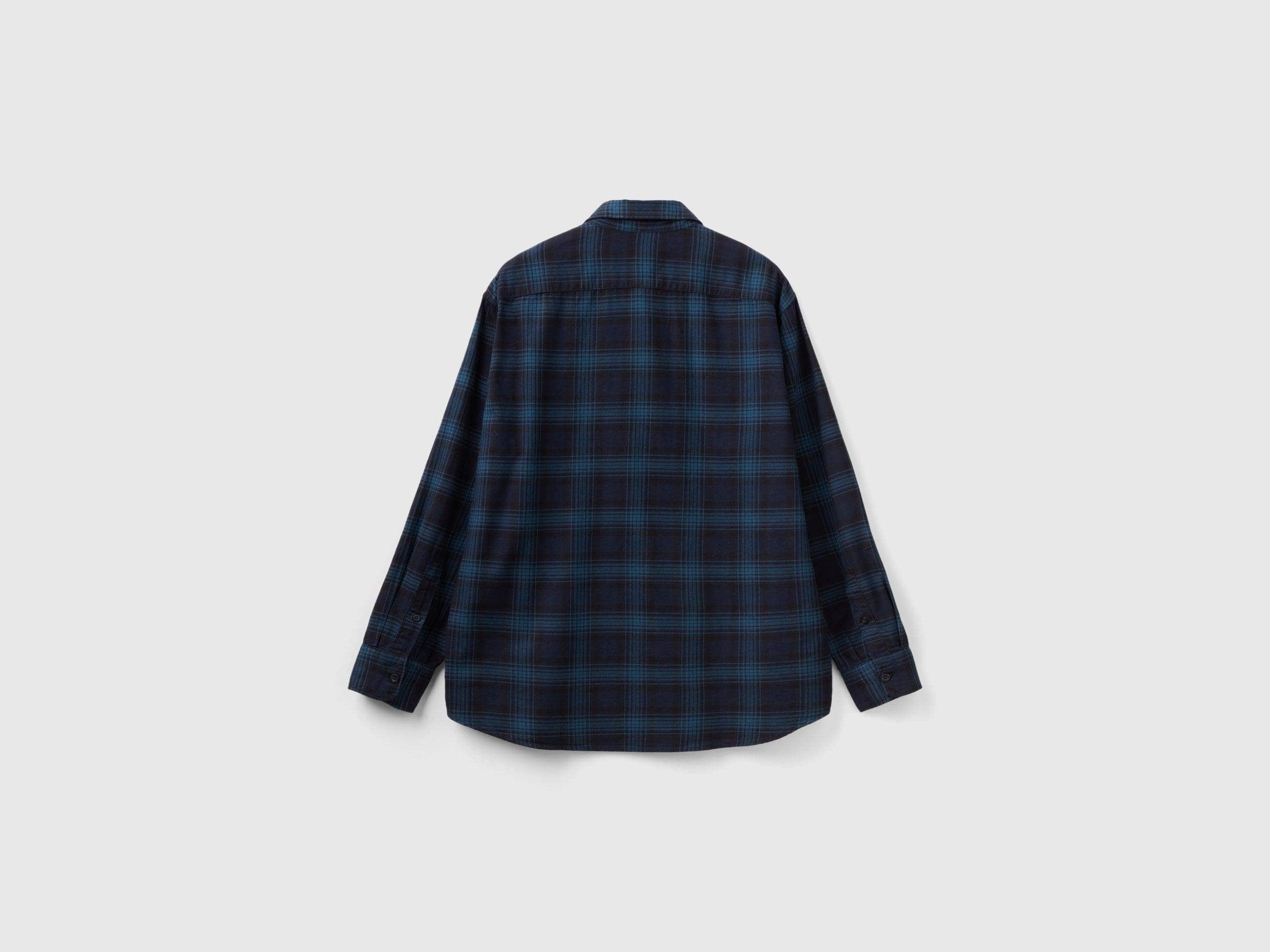 يونايتد كولورز اوف بينيتون قميص كاروهات كم طويل