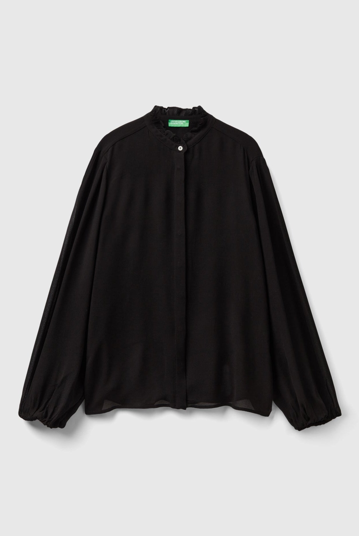 يونايتد كولورز اوف بينيتون قميص نسائي ياقة بكرانيش