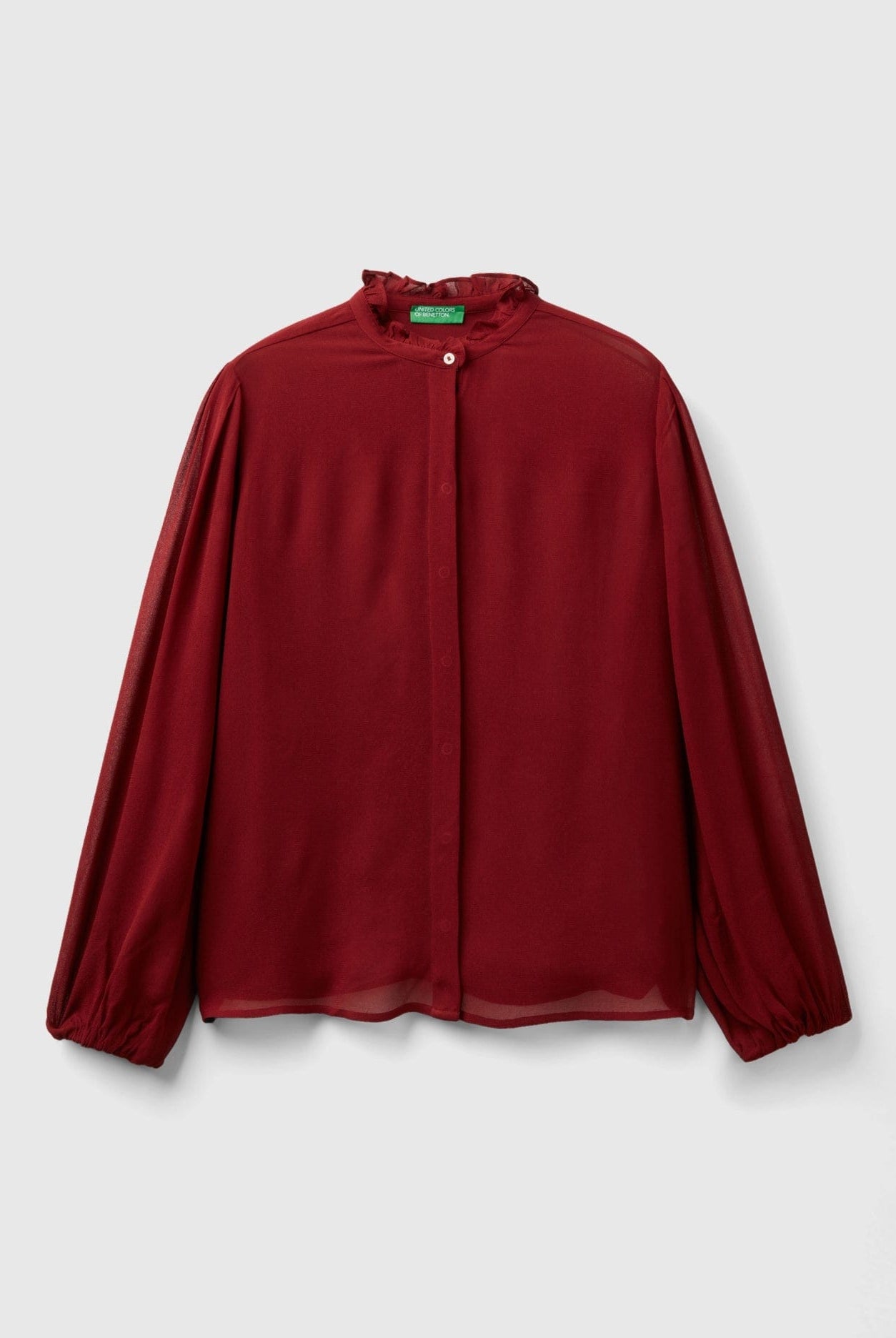 يونايتد كولورز اوف بينيتون قميص نسائي ياقة بكرانيش