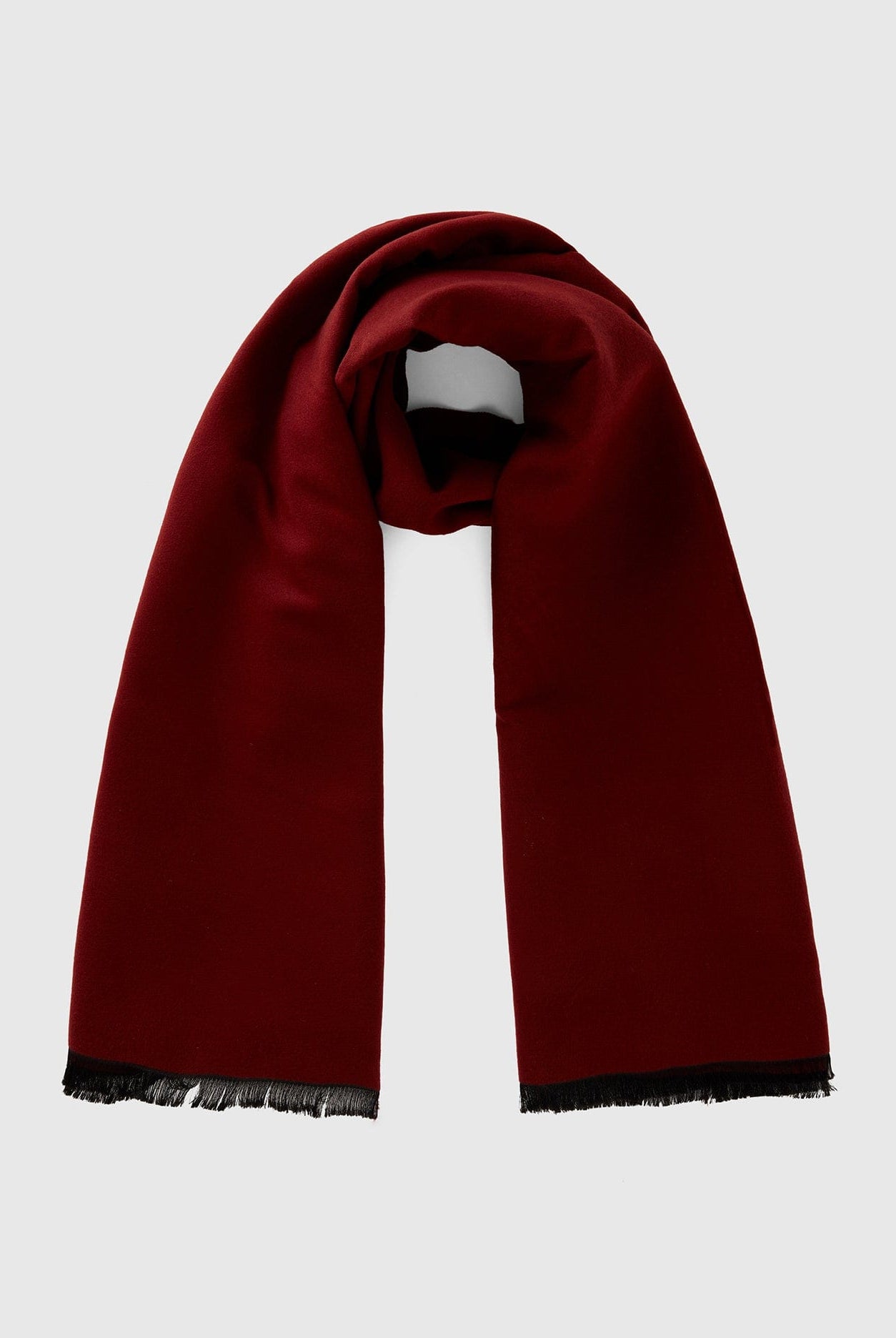 يونايتد كولورز اوف بينيتون وشاح ثنائي اللون بشراشيب