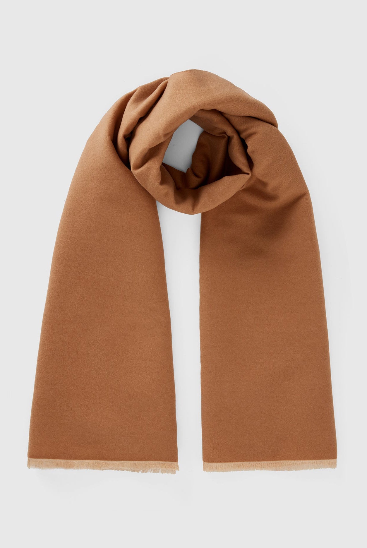 يونايتد كولورز اوف بينيتون وشاح ثنائي اللون بشراشيب