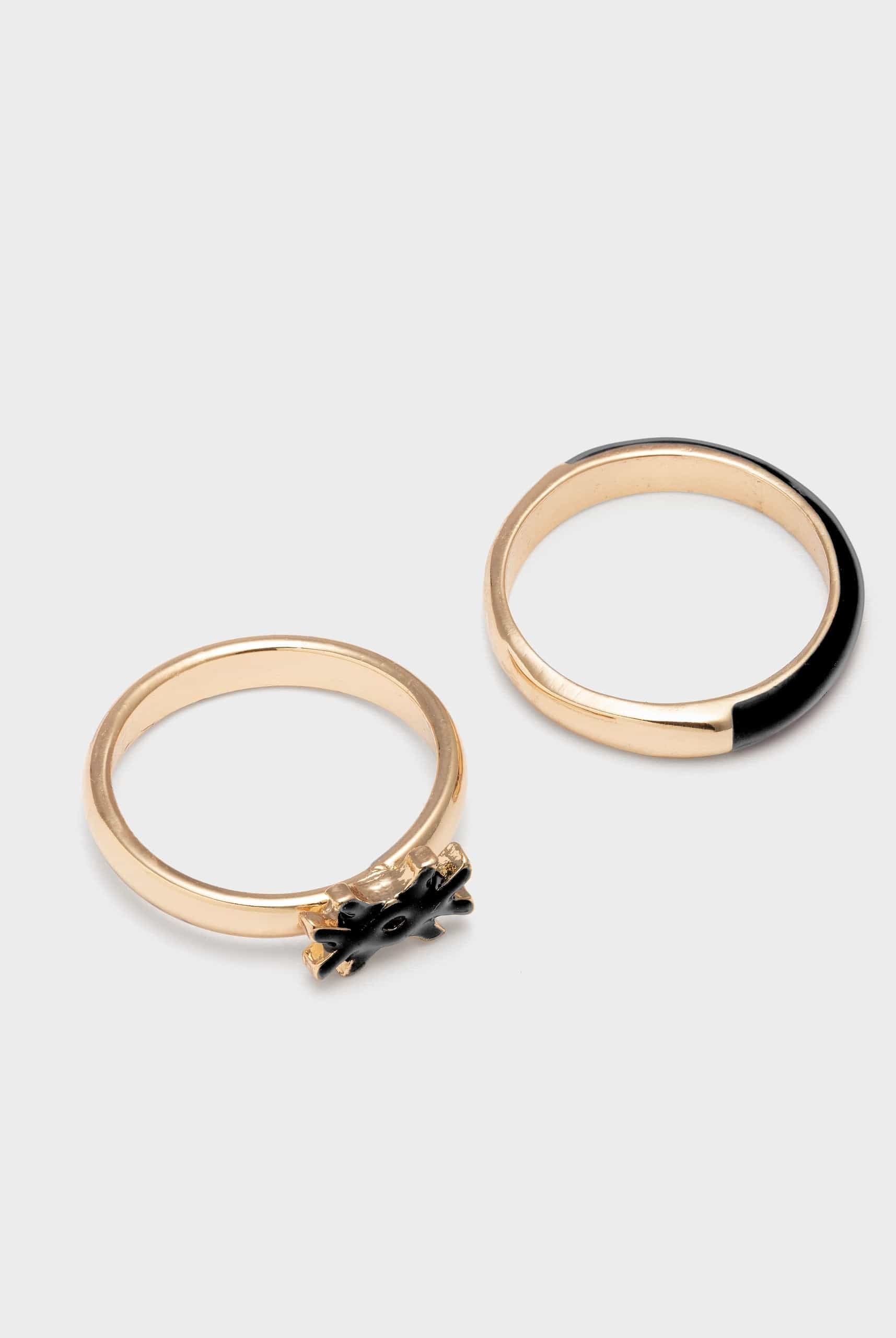 يونايتد كولورز اوف بينيتون خواتم مع تفاصيل باللون الأصفر الفاتح نسائي