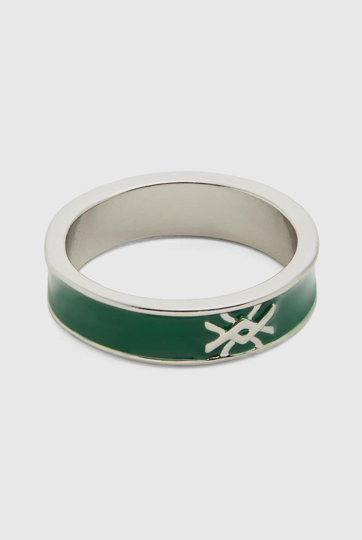 يونايتد كولورز اوف بينيتون خاتم بشريط أصفر فاتح مع شعار