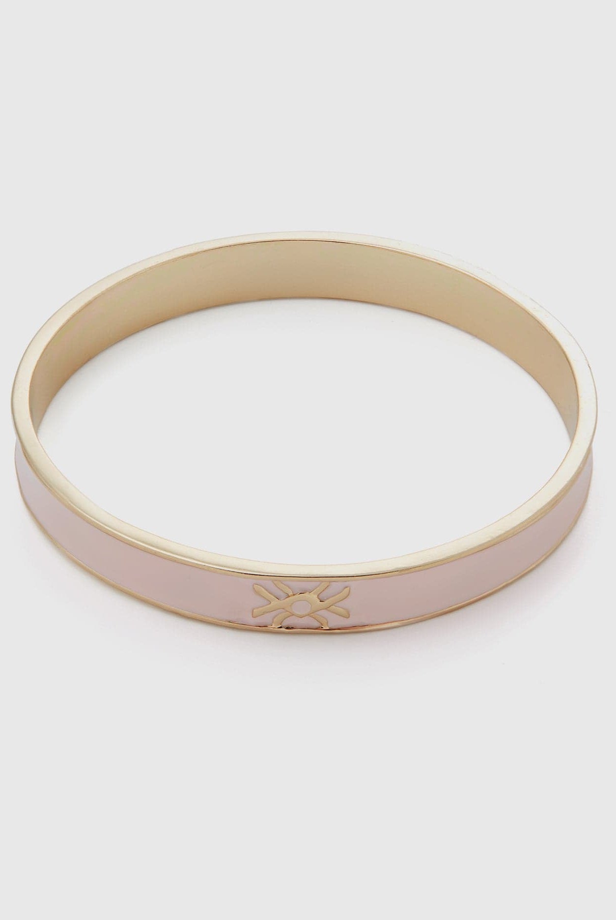 يونايتد كولورز اوف بينيتون سوار أصفر فاتح مع شعار