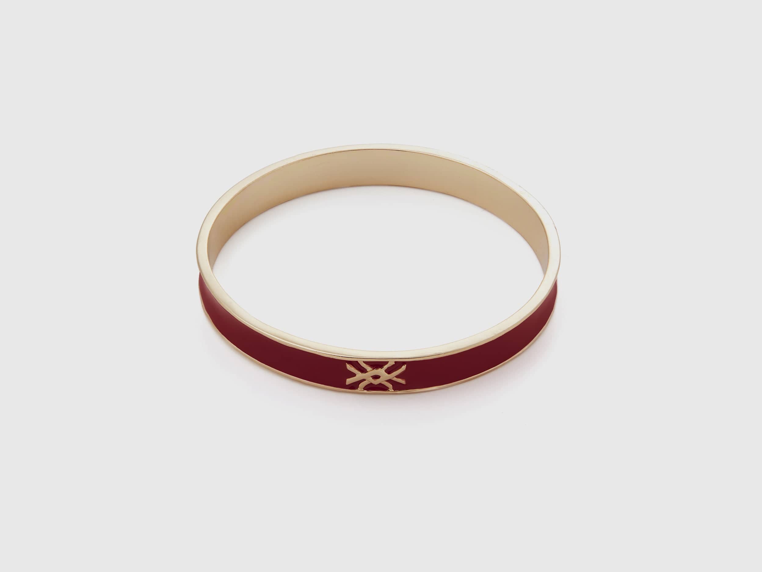 يونايتد كولورز اوف بينيتون سوار أصفر فاتح مع شعار