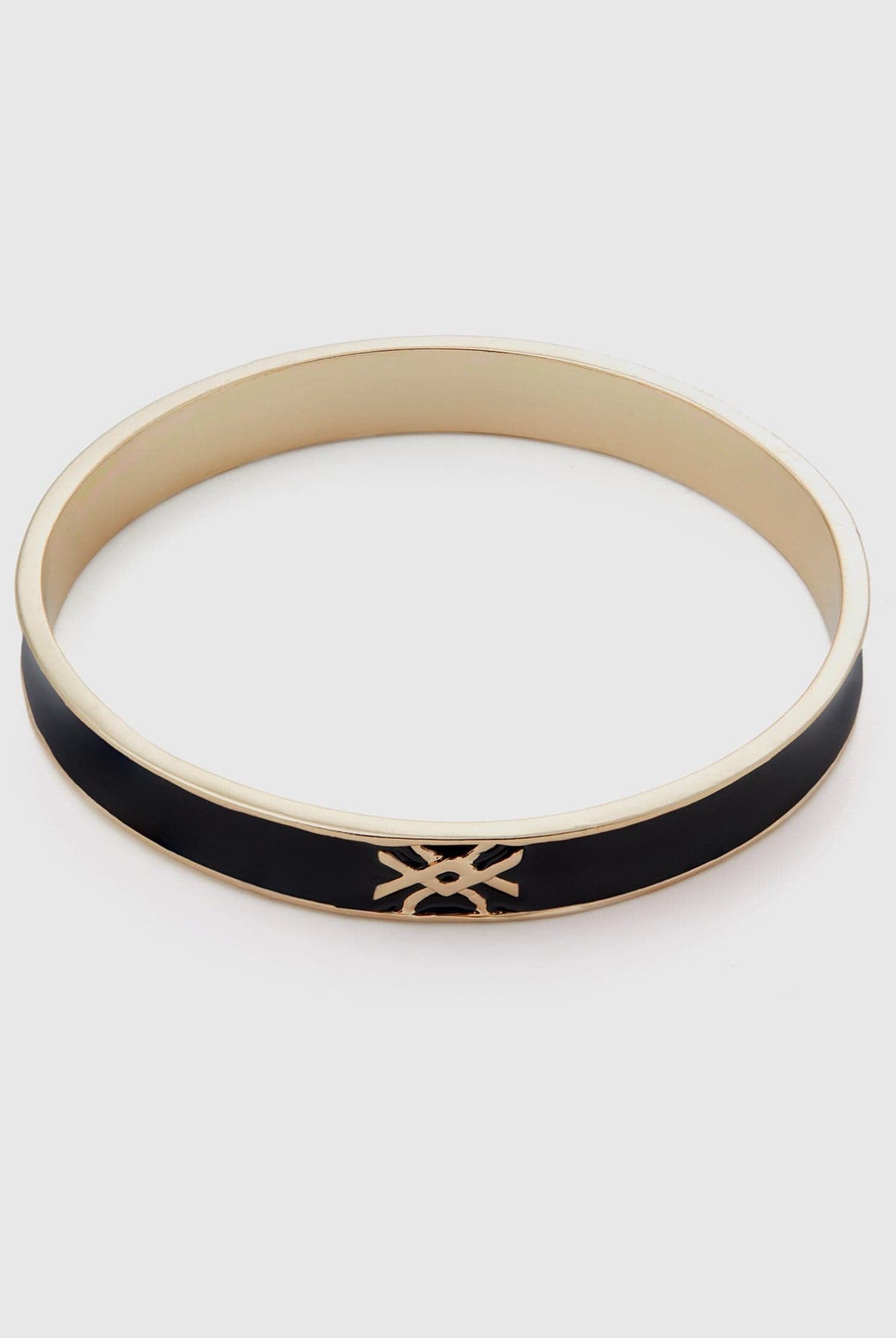 يونايتد كولورز اوف بينيتون سوار أصفر فاتح مع شعار