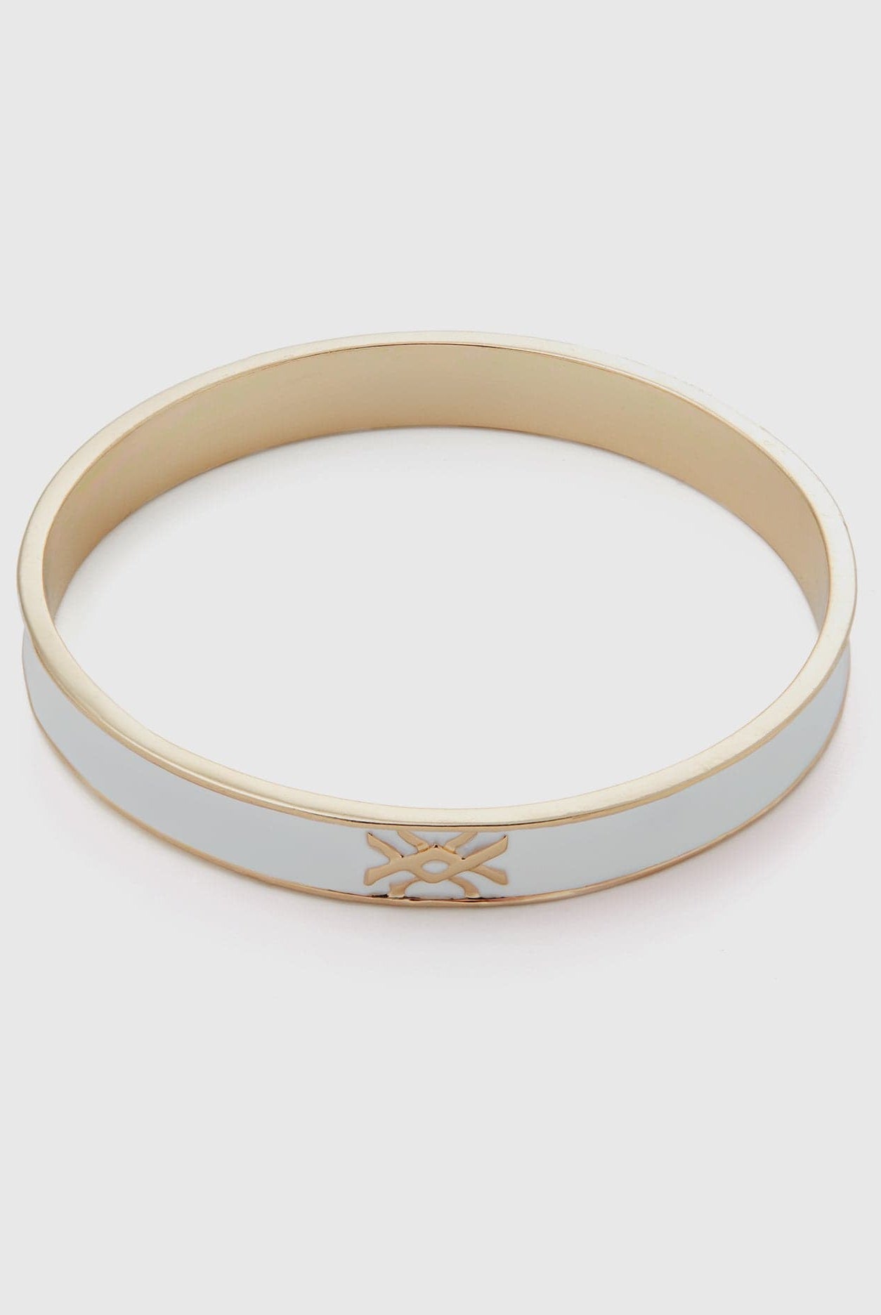 يونايتد كولورز اوف بينيتون سوار أصفر فاتح مع شعار