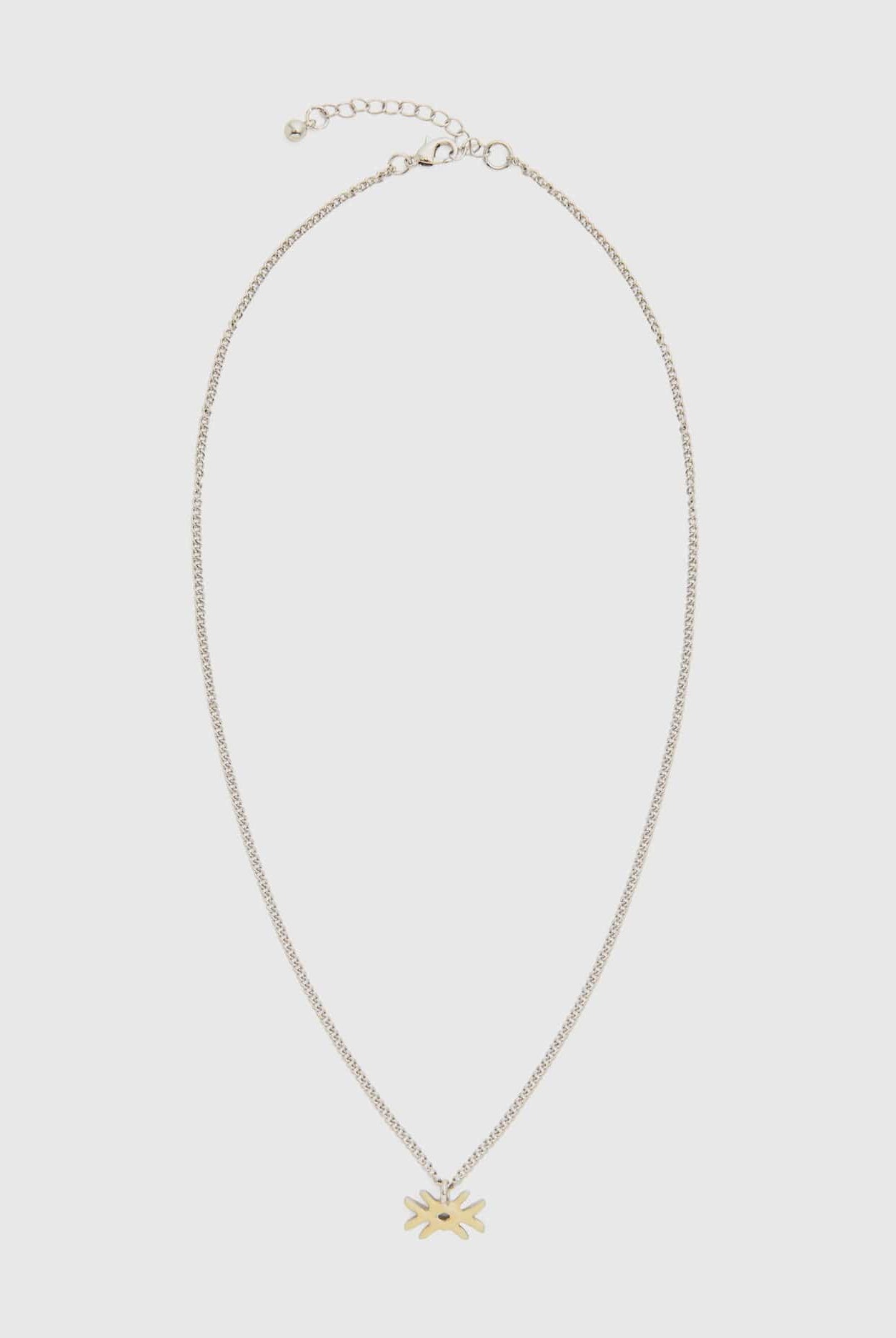 يونايتد كولورز اوف بينيتون قلادة بتعليقة شعار باللون الأصفر الفاتح