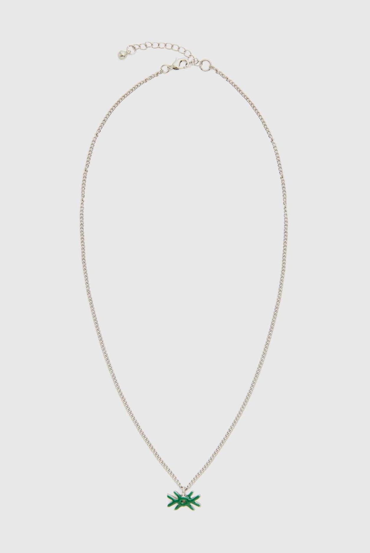 يونايتد كولورز اوف بينيتون قلادة بتعليقة شعار باللون الأصفر الفاتح