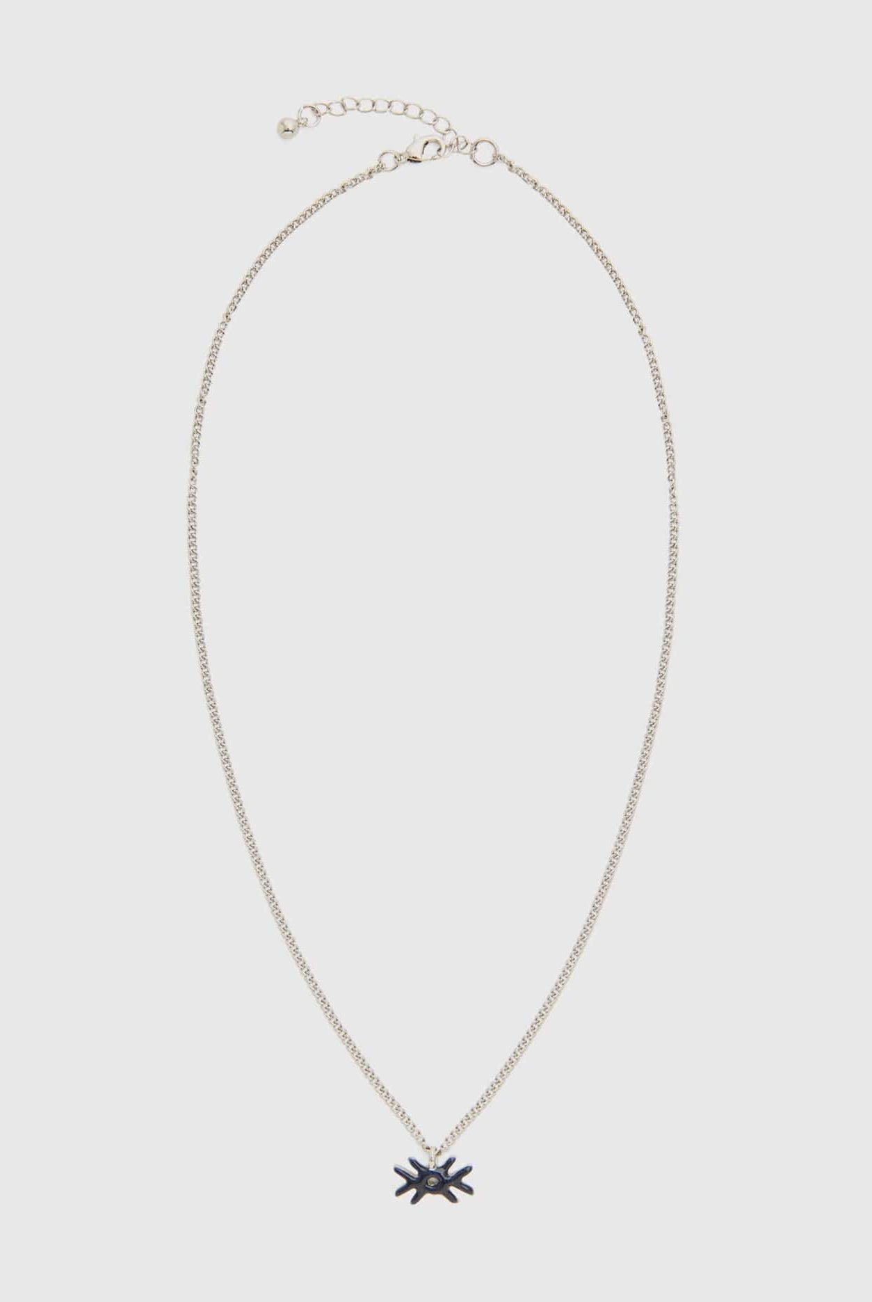 يونايتد كولورز اوف بينيتون قلادة بتعليقة شعار باللون الأصفر الفاتح