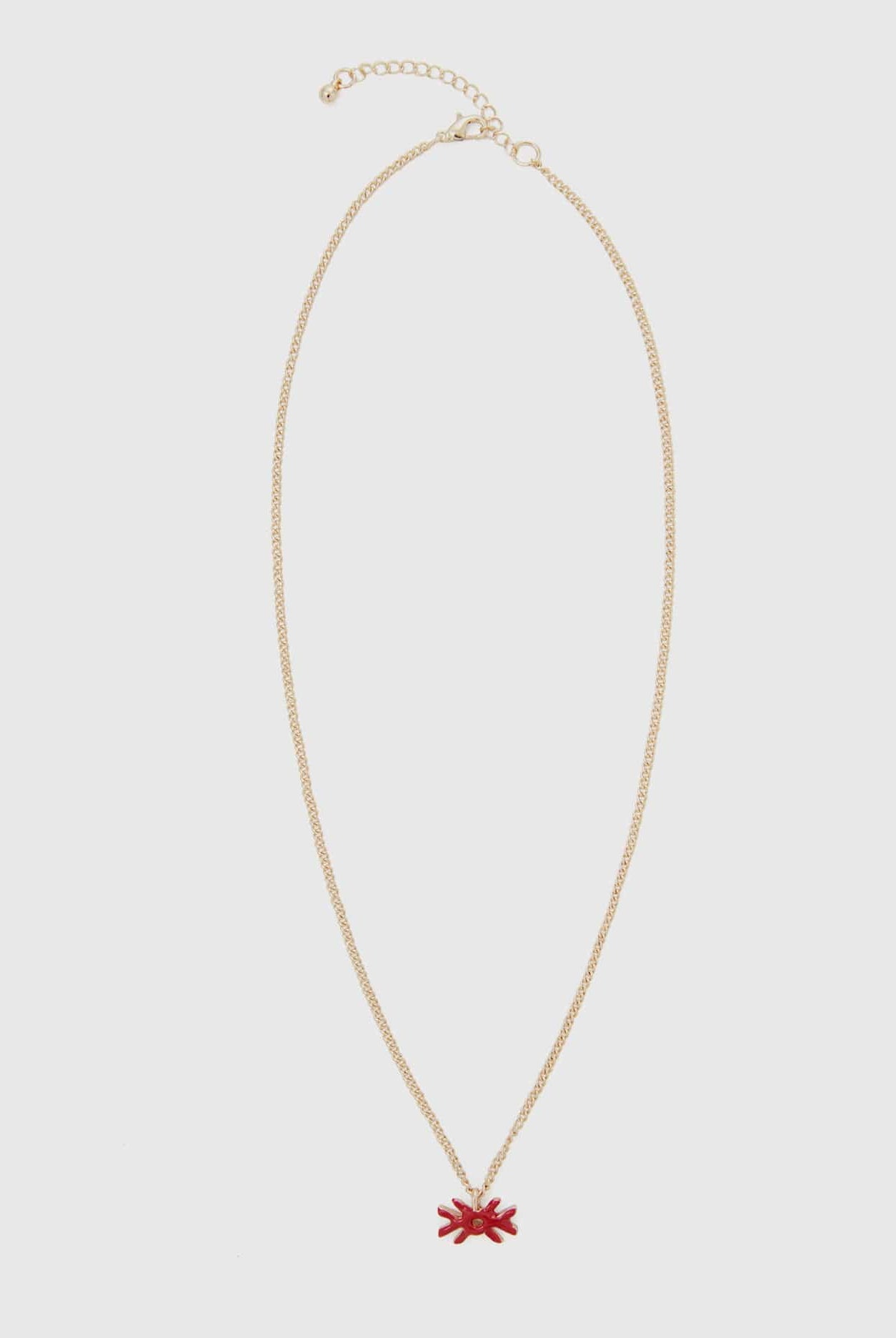 يونايتد كولورز اوف بينيتون قلادة بتعليقة شعار باللون الأصفر الفاتح