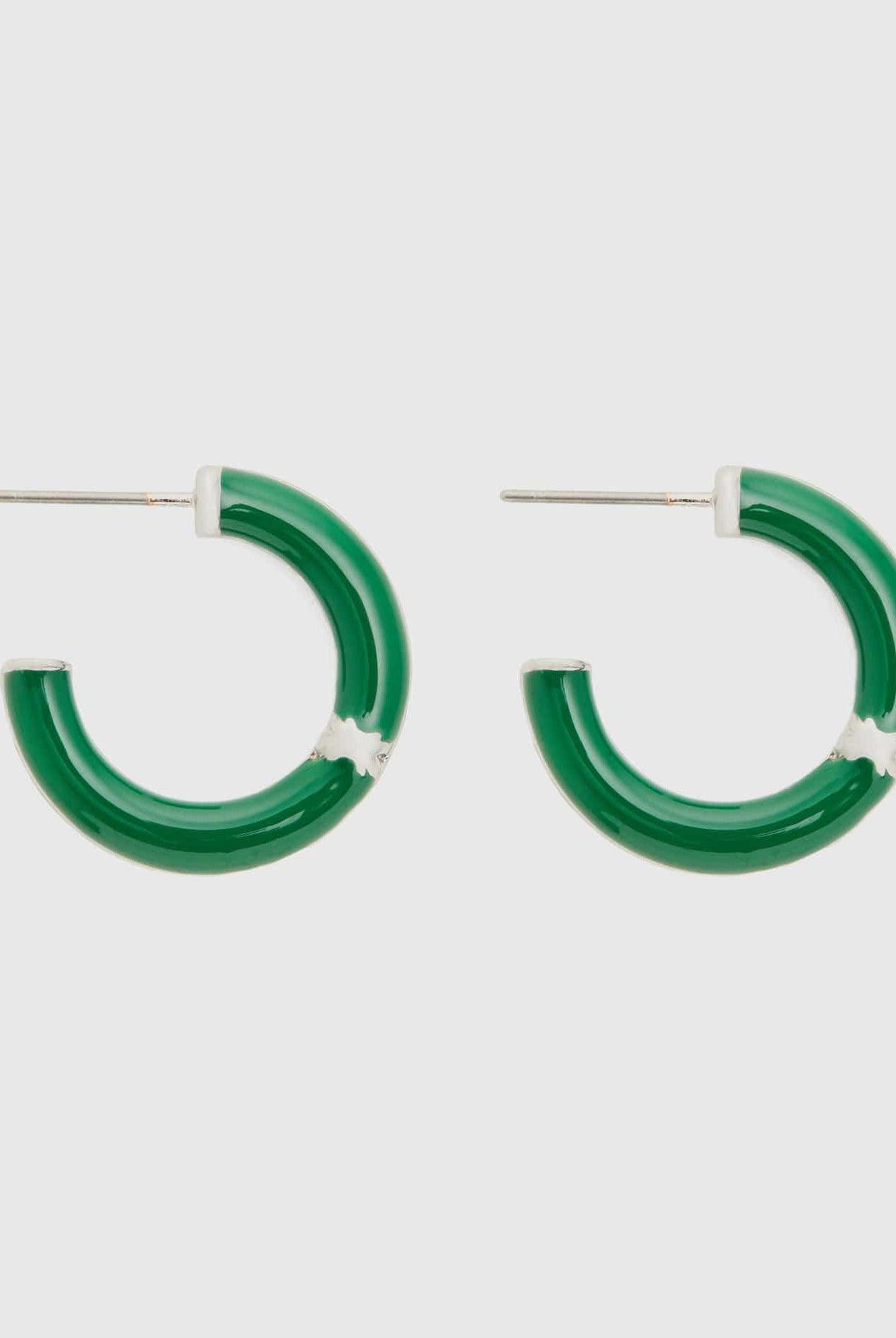 يونايتد كولورز اوف بينيتون أقراط طوق صفراء فاتحة