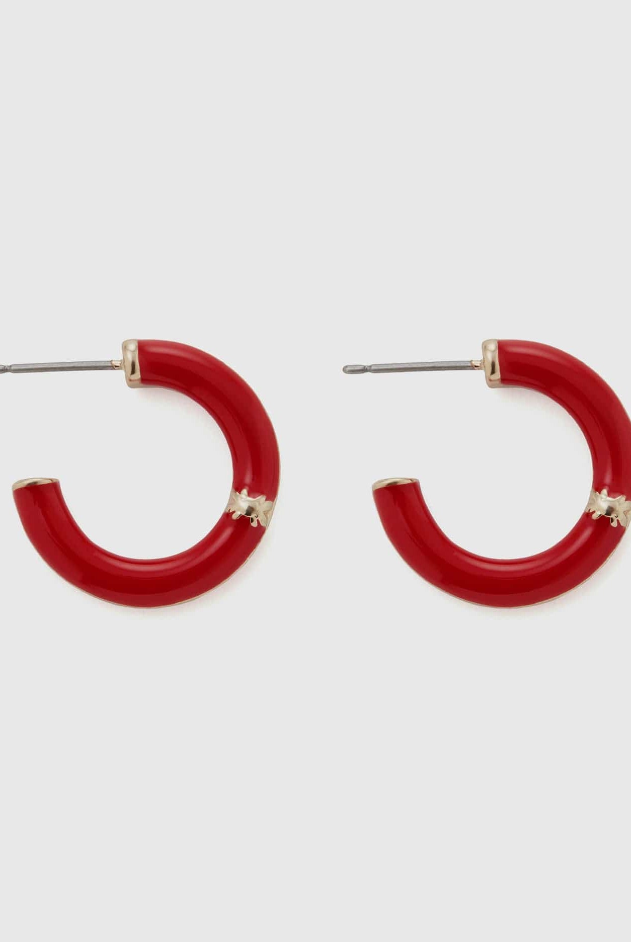 يونايتد كولورز اوف بينيتون أقراط طوق صفراء فاتحة