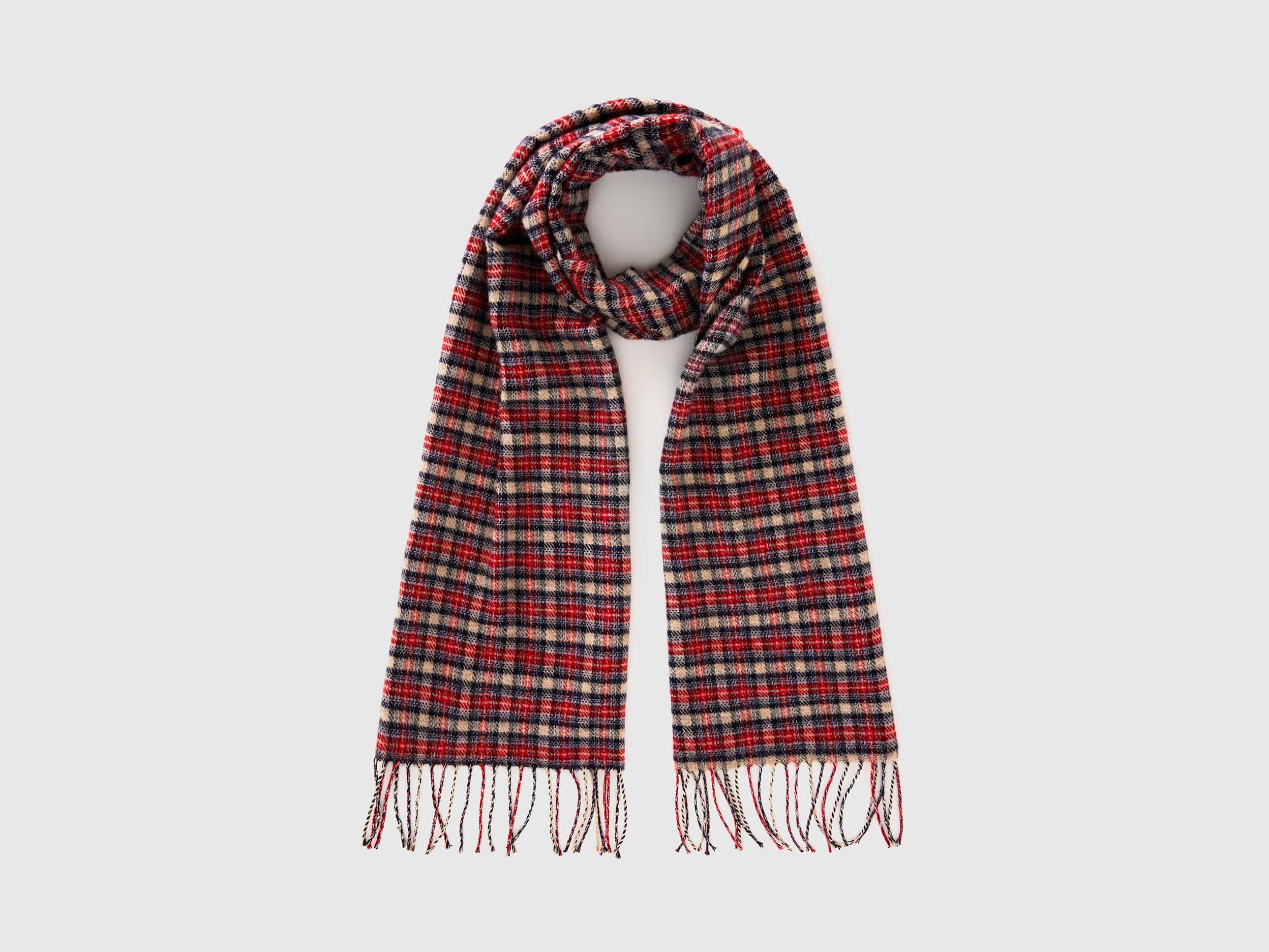 يونايتد كولورز اوف بينيتون شال بنمط عش النمل بخيوط