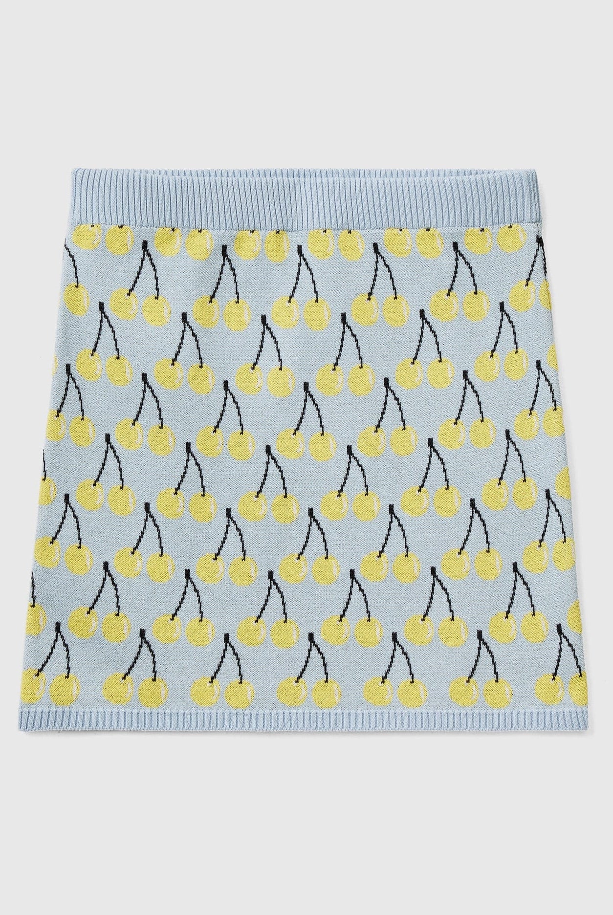 يونايتد كولورز اوف بينيتون تنورة نسائية قصيرة بنقشة الفواكه