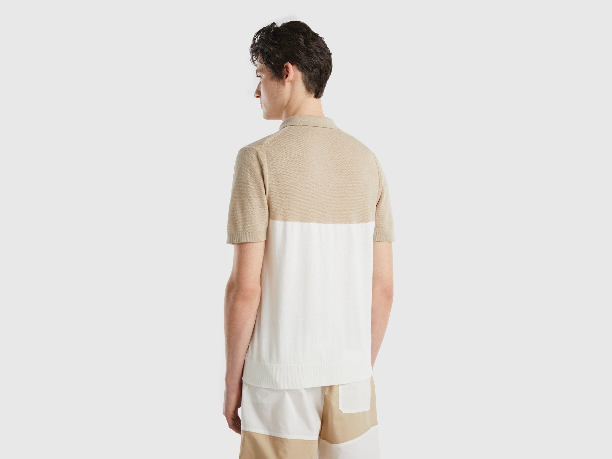 يونايتد كولورز اوف بينيتون قميص بولو شبابي محبوك متعدد الألوان