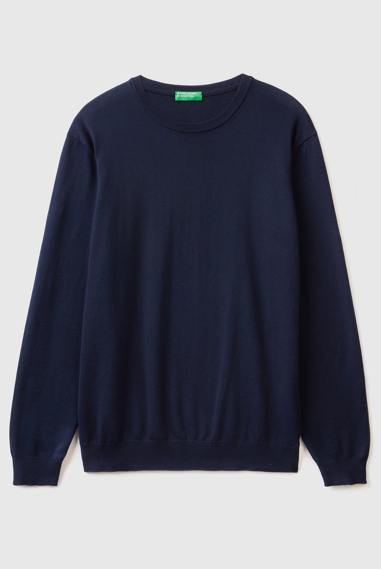 يونايتد كولورز اوف بينيتون بلوفر برقبة دائرية من القطن الخالص بنسبة 100% رجالي