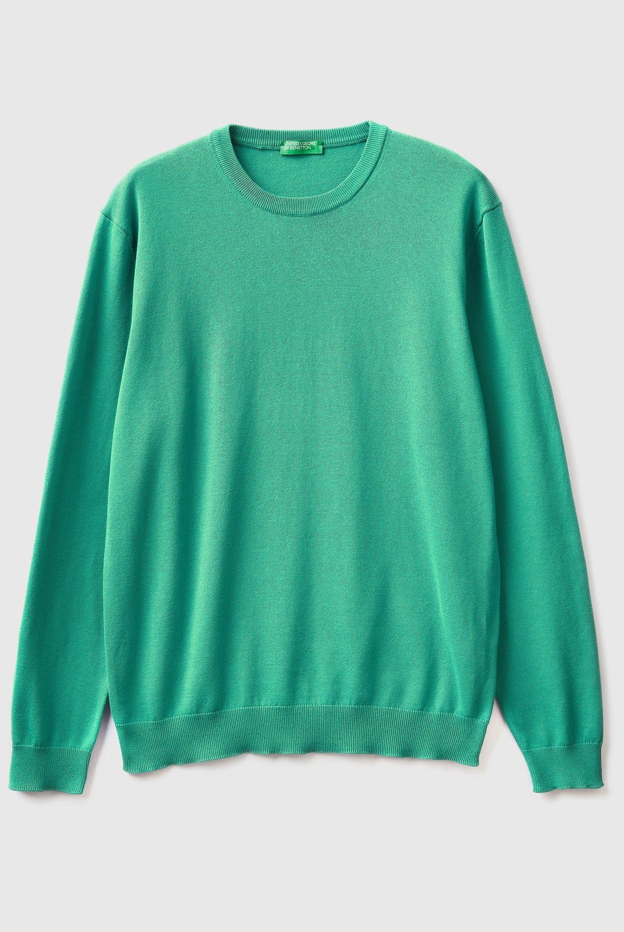 يونايتد كولورز اوف بينيتون بلوفر برقبة دائرية من القطن الخالص بنسبة 100% رجالي