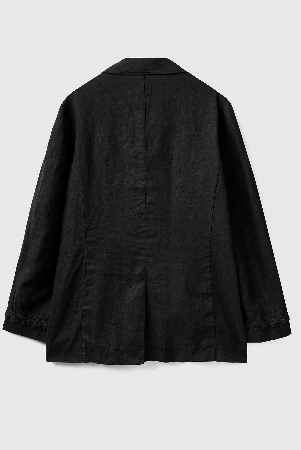 يونايتد كولورز اوف بينيتون بليزر كتان خالص بدون بطانة كم طويل نسائي