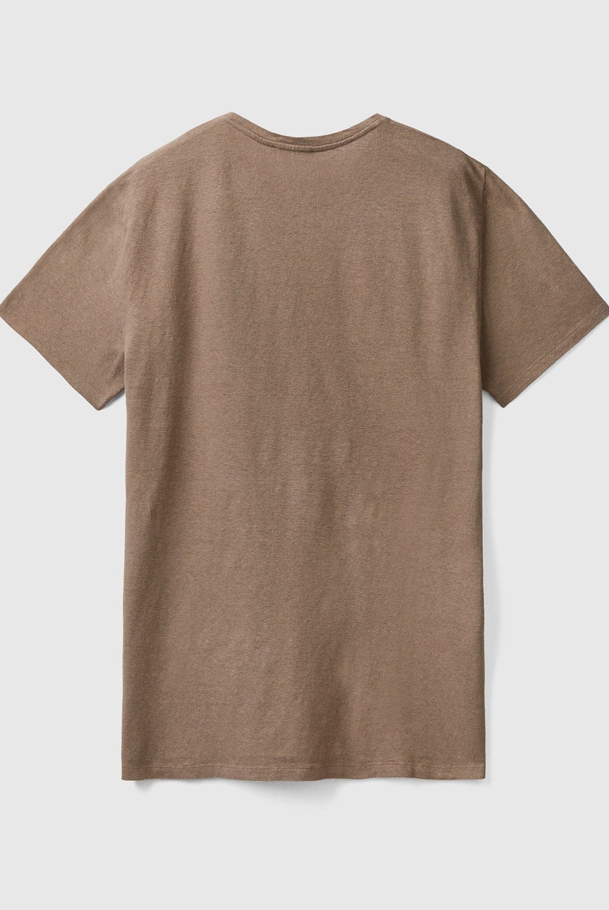 يونايتد كولورز اوف بينيتون تي شيرت من خليط الكتان سادة نص كم رجالي