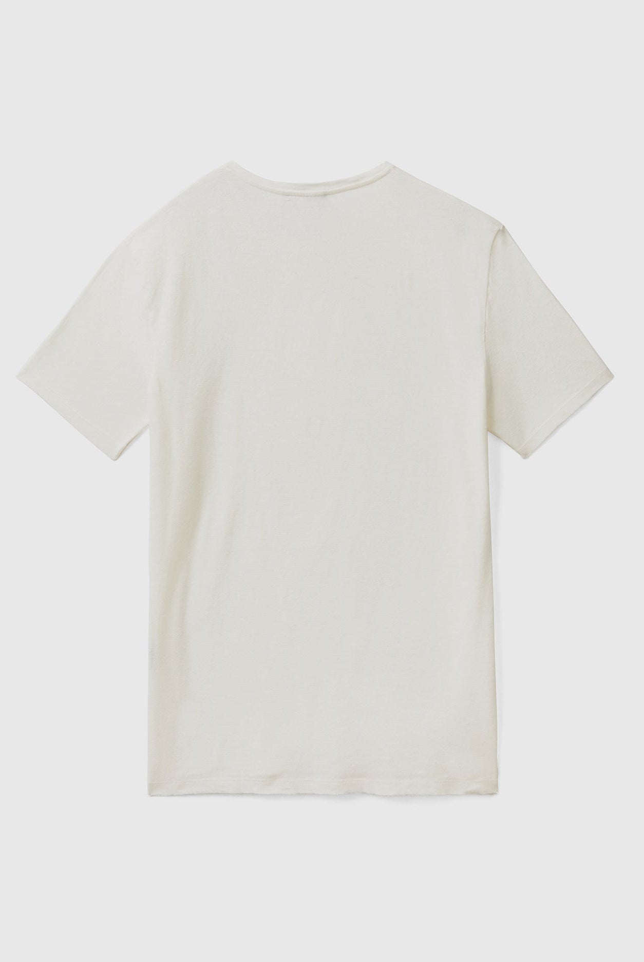 يونايتد كولورز اوف بينيتون تي شيرت من خليط الكتان سادة نص كم رجالي