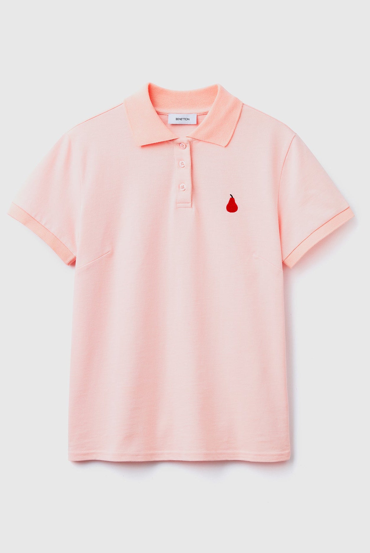 يونايتد كولورز اوف بينيتون تيشيرت بولو نسائي بتطريز فواكه