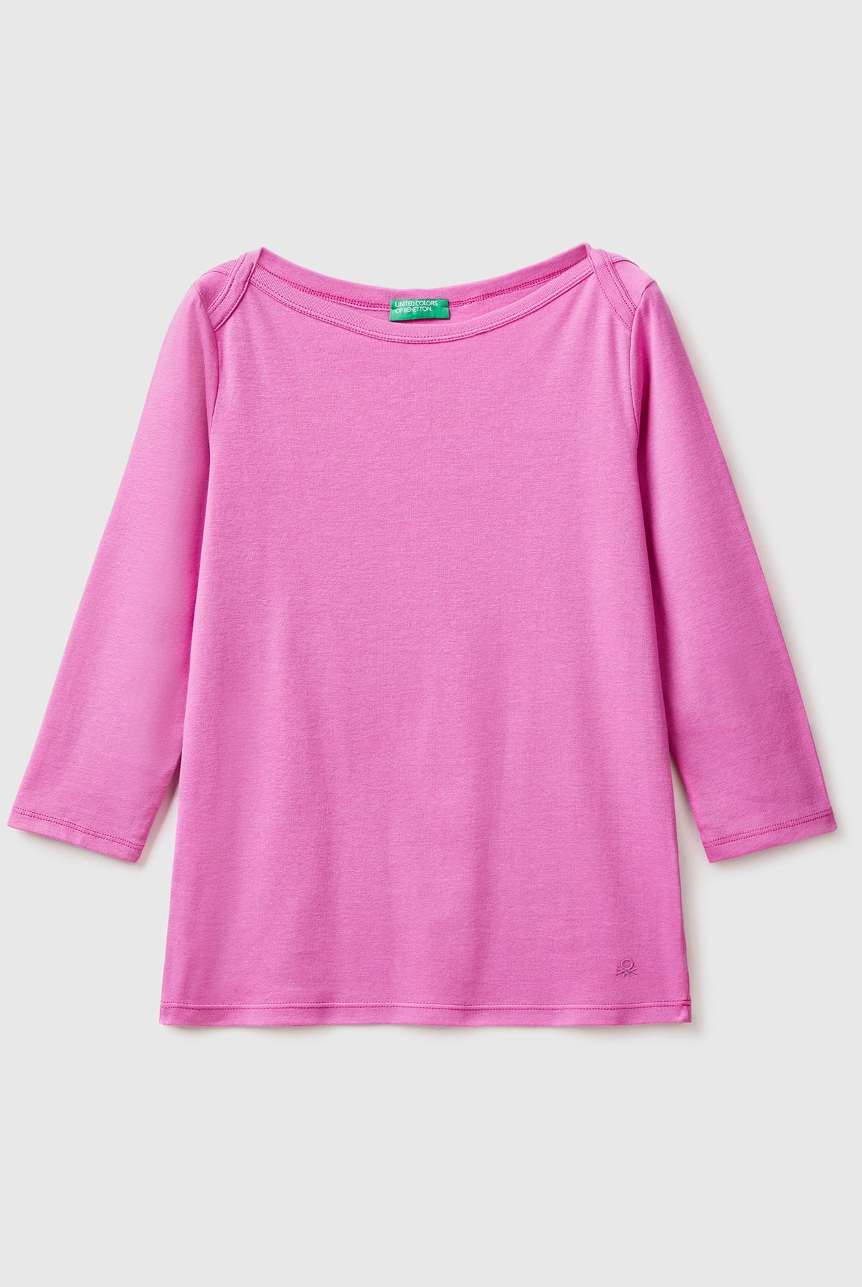 يونايتد كولورز اوف بينيتون تيشيرت برقبة دائرية من القطن الخالص 100% نسائي