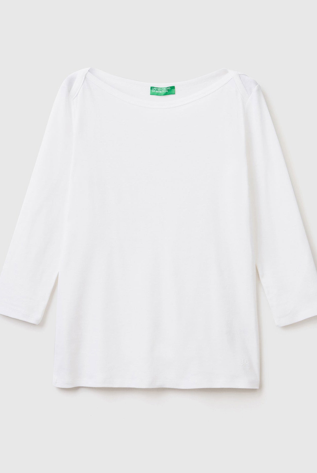 يونايتد كولورز اوف بينيتون تيشيرت برقبة دائرية من القطن الخالص 100% نسائي