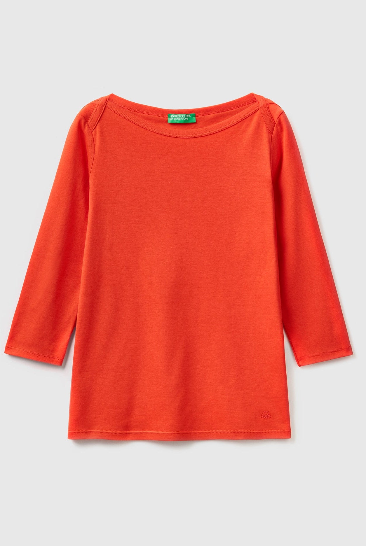 يونايتد كولورز اوف بينيتون تيشيرت برقبة دائرية من القطن الخالص 100% نسائي