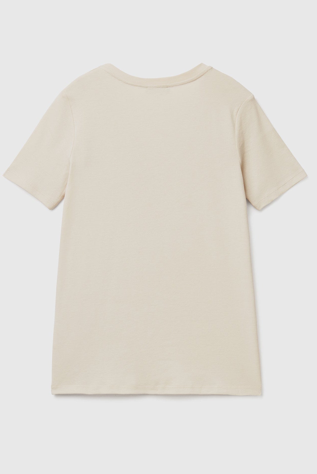 يونايتد كولورز اوف بينيتون قميص قطن خالص برقبة على شكل V