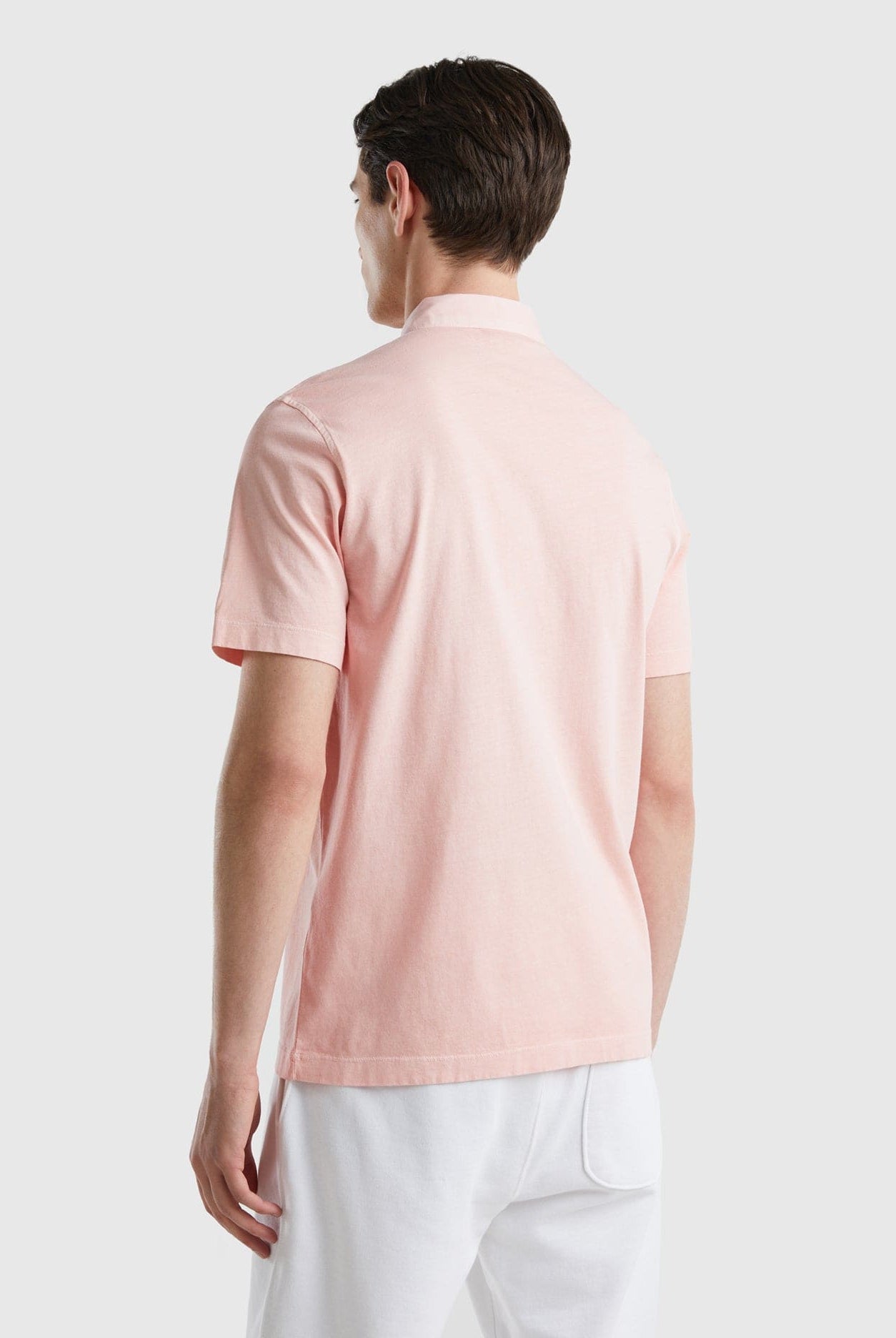 يونايتد كولورز اوف بينيتون تيشيرت بولو شبابي من قطن طويل الألياف