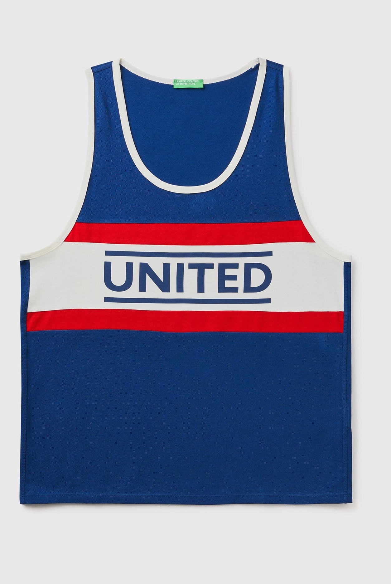 يونايتد كولورز اوف بينيتون تيشيرت كت بطبعة أمامية رجالي