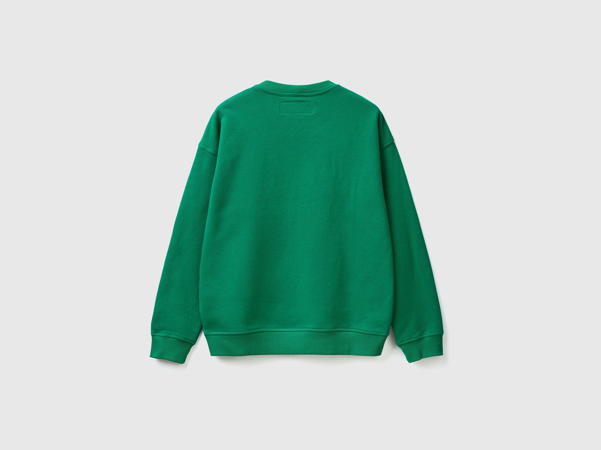 يونايتد كولورز اوف بينيتون سويت شيرت بياقة دائرية مع طباعة شعار رجالي