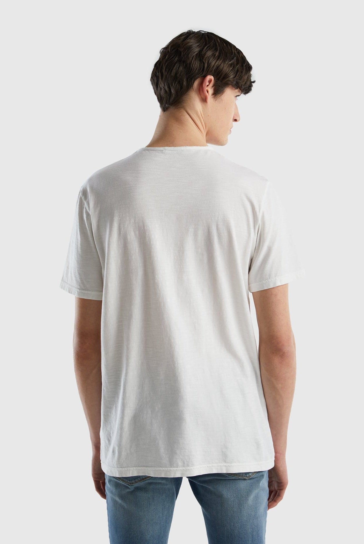 يونايتد كولورز اوف بينيتون تي شيرت من القطن نص كم رجالي