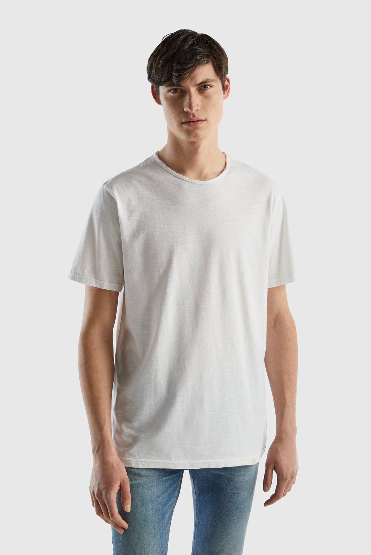 يونايتد كولورز اوف بينيتون تي شيرت من القطن نص كم رجالي