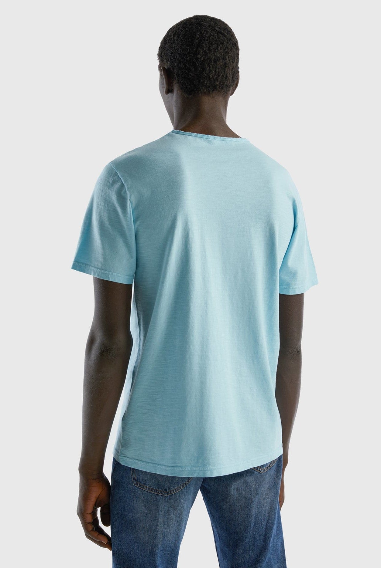 يونايتد كولورز اوف بينيتون تي شيرت من القطن نص كم رجالي